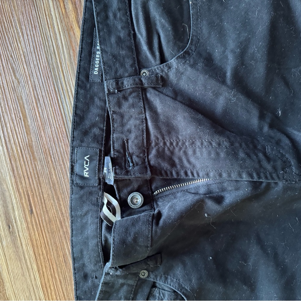 RVCA  Daggers  Denim black Pants 34